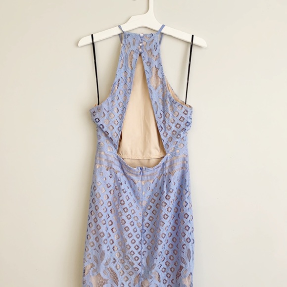 Lulus Steal A Kiss Lace Blue Bodycon Mini Dress - Picture 11 of 16
